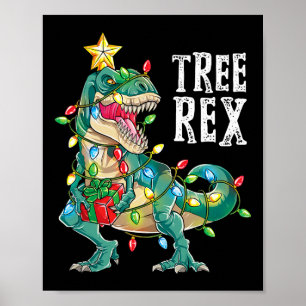 Meest Wonderbaarlijke Kerst Co Dinosaur Kerstboom Poster