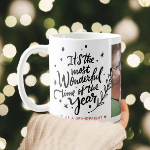 Meest Wonderbaarlijke Tijd Feestelijke Kerst Foto Koffiemok