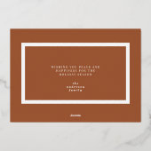 Meest wonderbaarlijke tijd kerst multi foto aankon folie feestdagenkaart (Achterkant)