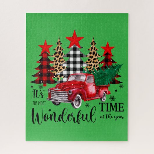 "Meest wonderbaarlijke tijd" Kerstpuzzel Legpuzzel (Verticaal)