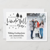 Meest wonderbaarlijke tijd van het jaar Kerstfoto Feestdagenkaart (Voorkant)