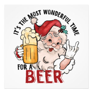 Meest wonderbaarlijke tijd voor een biertje foto afdruk