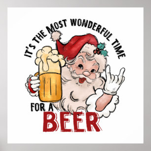 Meest wonderbaarlijke tijd voor een biertje poster