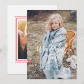 MEEST WONDERFUL TIME kerstkaart [wit] (Voorkant / Achterkant)