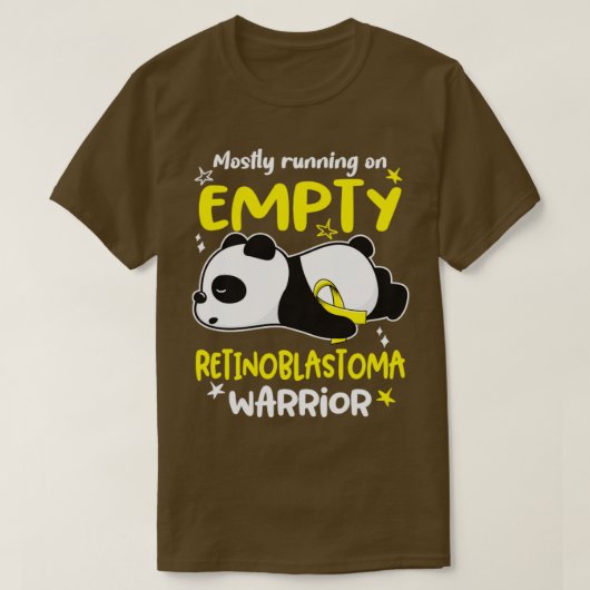 Meestal actief op lege Retinoblastoma Warrior2 T-shirt (Design voorkant)