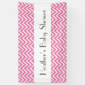 Meestal Baby shower Chevrons Kies je kleur Spandoek (Verticaal)