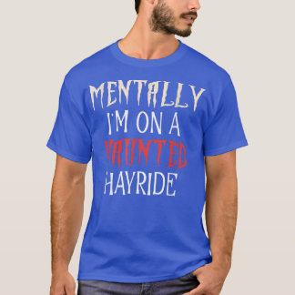 MEESTAL BEN IK OP EEN GEHAUNTEERDE HAYRIDE, Herfst T-shirt