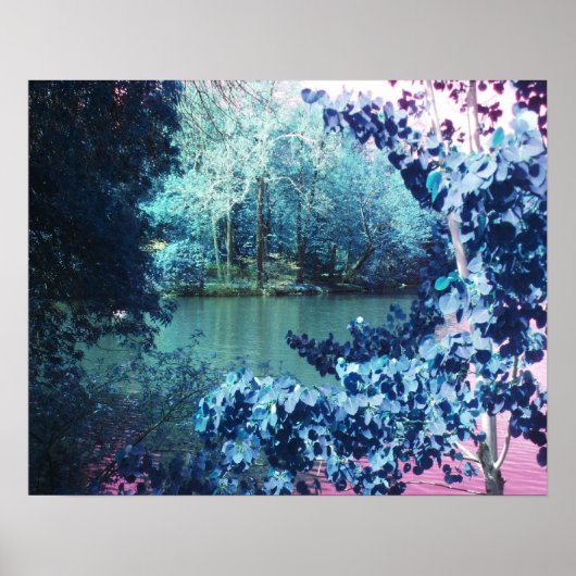 Meestal blauwe lagoon poster (Voorkant)