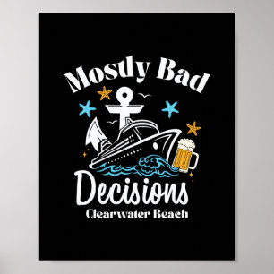 Meestal D-beslissingen Clearwater Beach Spring Bre Poster