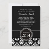 MEESTAL FOTO-AFSTUDEERDER INVITE | ZWARTE WITTE DA KAART (Achterkant)