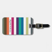 Meestal gebold regenbooggrote horizontale strepen  bagagelabel (Voorkant horizontaal)