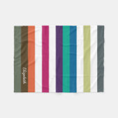 Meestal gebold regenbooggrote horizontale strepen  fleece deken (Voorkant (Horizontaal))