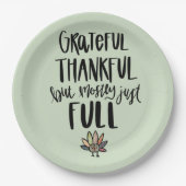 Meestal gewoon volledig Thanksgiving Bord (Voorkant)