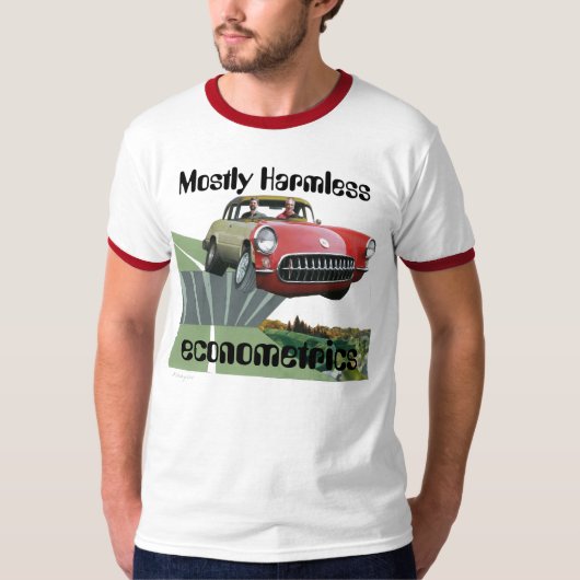 Meestal hardnekkige econometrie Ringer Shirt (Voorkant)