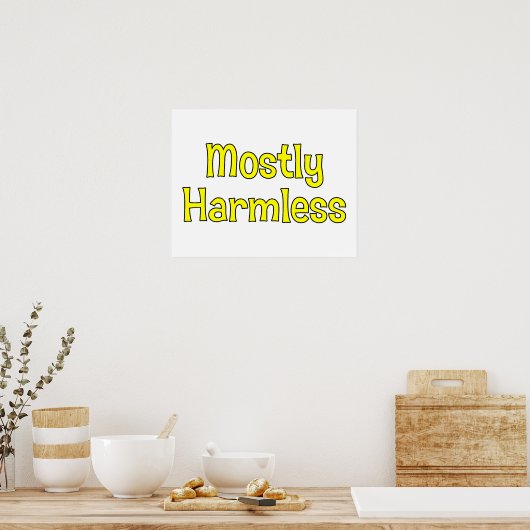 Meestal Harmless Poster (Keuken)