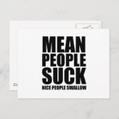 Meestal is het klote volk briefkaart (Voorkant / Achterkant)