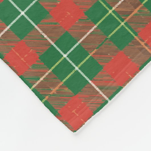 Meestal Kerstmis Geplakt rood, goud, wit Fleece Deken (Hoek)