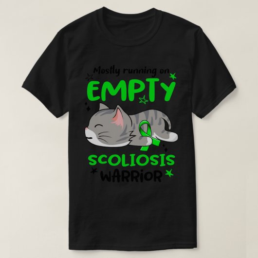 Meestal lopen op Lege Scoliosis Warrior1 T-shirt (Design voorkant)