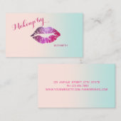 Meestal moderne professionele lippen visitekaartje (Voorkant / Achterkant)