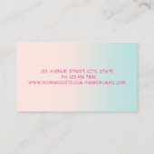 Meestal moderne professionele lippen visitekaartje (Achterkant)