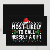 Meestal noemt ze zichzelf een kerstcadeau kaart (Voorkant / Achterkant)