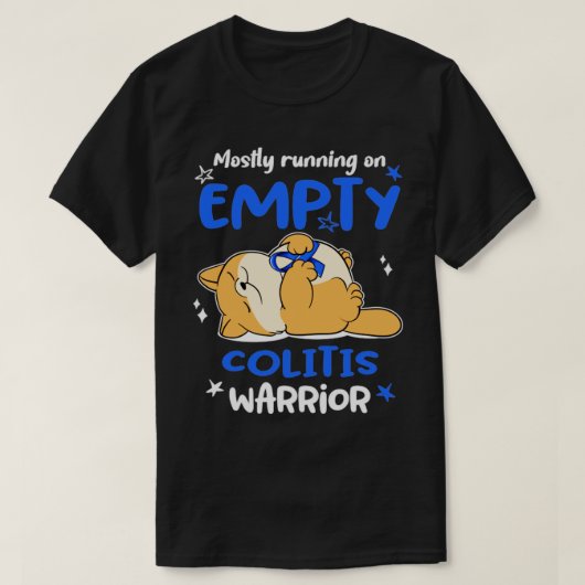 Meestal op lege Colitis Warrior T-shirt (Design voorkant)