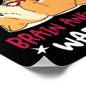 Meestal op lege hersenschimmels poster (Hoek)