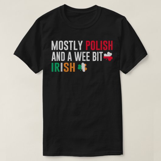 Meestal Pools en een beetje Iers St Patricks Day T-shirt (Design voorkant)