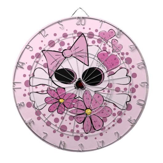 Meestal Punk schedel Dartbord (Voorkant)