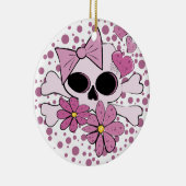 Meestal Punk schedel Keramisch Ornament (Rechts)