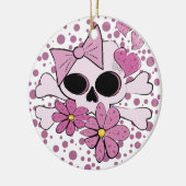 Meestal Punk schedel Keramisch Ornament (Links)