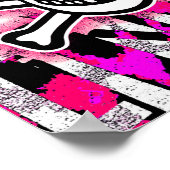 Meestal Punk schedel Poster (Hoek)