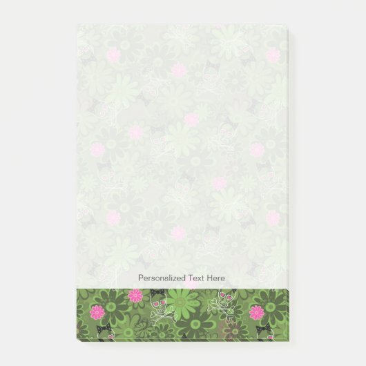 Meestal Punk Skulls op de achtergrond van de Vloer Post-it® Notes (Voorkant)