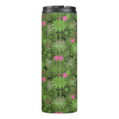 Meestal Punk Skulls op de achtergrond van de Vloer Thermosbeker (Achterkant)