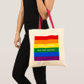 Meestal recht, maar niet lullig, alleen tote bag (Voorkant (product))