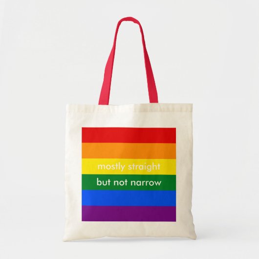 Meestal recht, maar niet lullig, alleen tote bag (Voorkant)