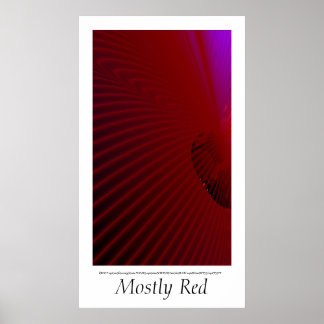 Meestal rood poster