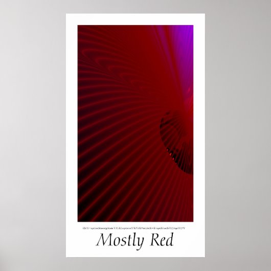 Meestal rood poster (Voorkant)