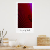 Meestal rood poster (Keuken)