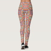 Meestal roze bloemmotief ontwerp leggings (Achterkant)
