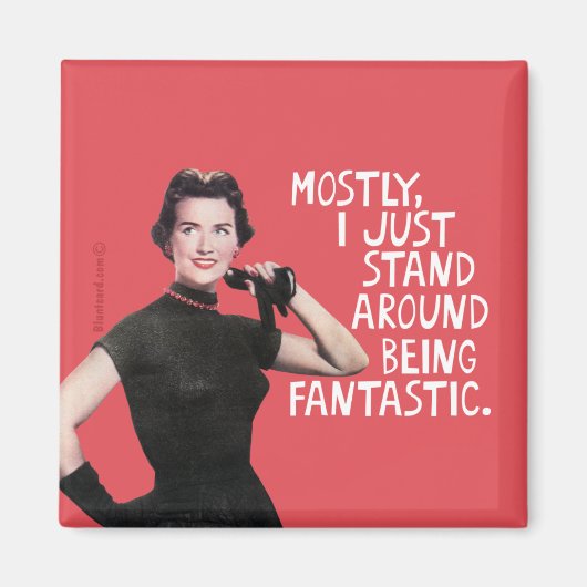 Meestal sta ik er alleen maar voor om verbluffend  magneet (Voorkant)