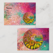 MEESTAL VAN DE Gele, roze, SUNFLOWERS, PIJLT Visitekaartje (Voorkant / Achterkant)
