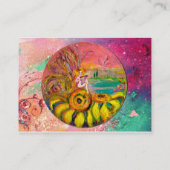 MEESTAL VAN DE Gele, roze, SUNFLOWERS, PIJLT Visitekaartje (Achterkant)