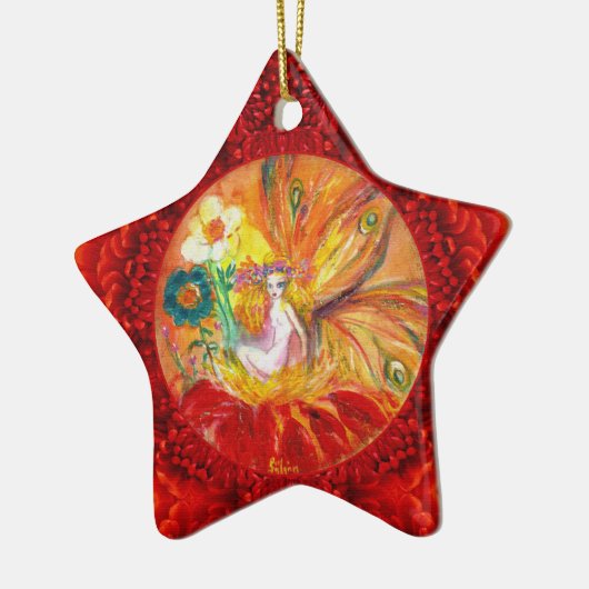 MEESTAL VAN DE RODE Fantasy Star Keramisch Ornament (Links)