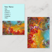 MEESTAL VAN DE RODE STROMEN Blauwgroen blauwe vlin Visitekaartje (Voorkant / Achterkant)