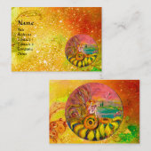 MEESTAL VAN DE ZONLOWERS - gele roze bruine enkels Visitekaartje (Voorkant / Achterkant)