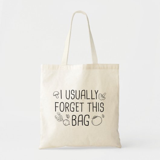 Meestal vergeet ik deze tas (Voorkant)