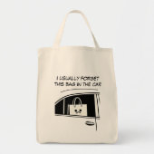 Meestal vergeet ik deze tas in de auto - Sad Bag (Voorkant)