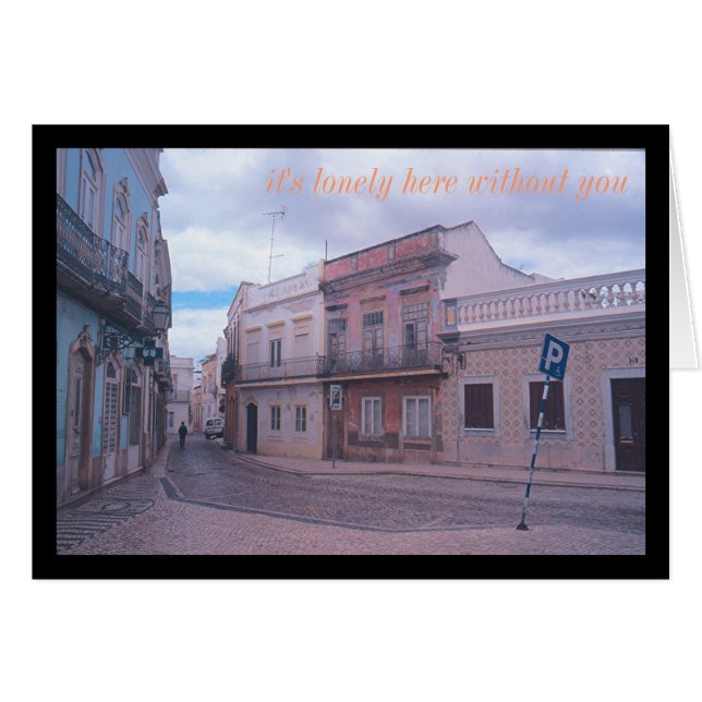(Meestal verlaten) Europees straatbeeld (Voorkant Horizontaal)