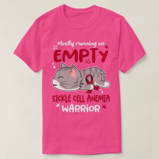 Meestal werken met de lege mobiele anemie-anemie-a t-shirt (Design voorkant)